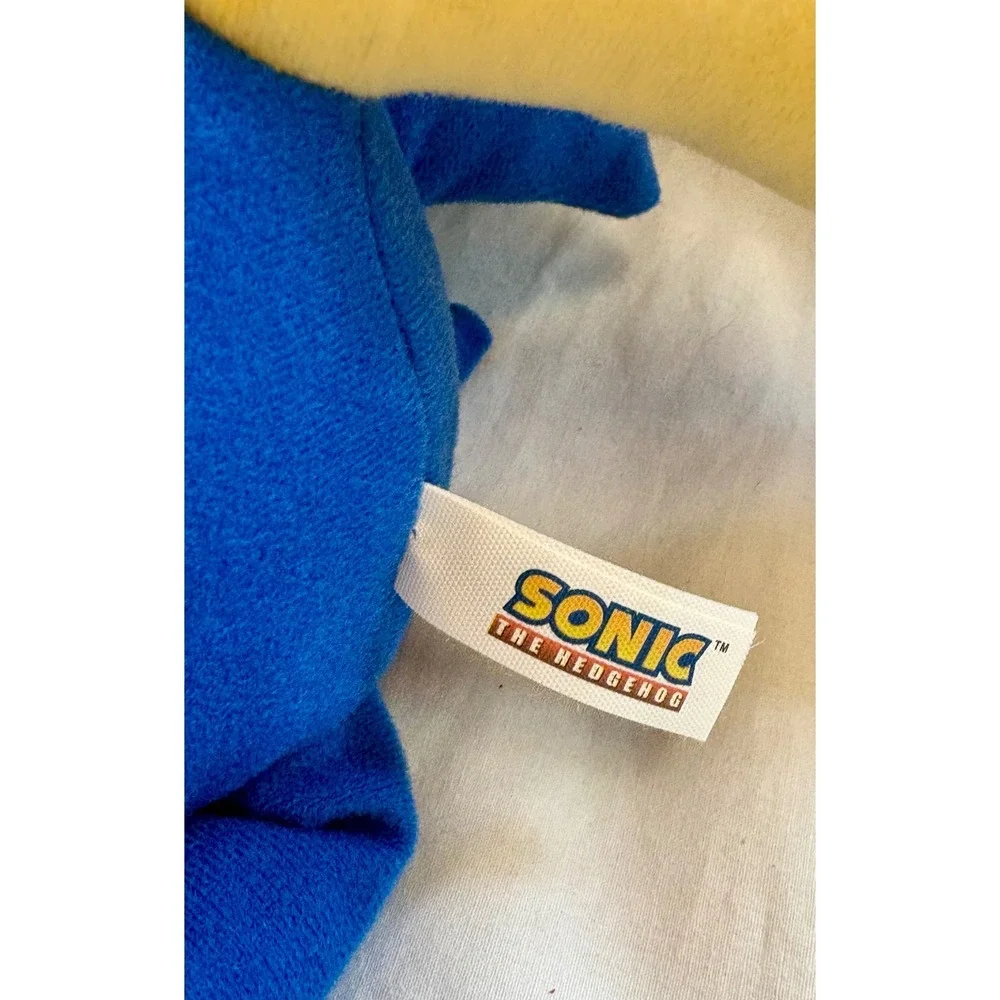 Sonic the Hedgehog Plush Toy Factory SEGA Blue Stuffed Animal Large Head 18 Inch